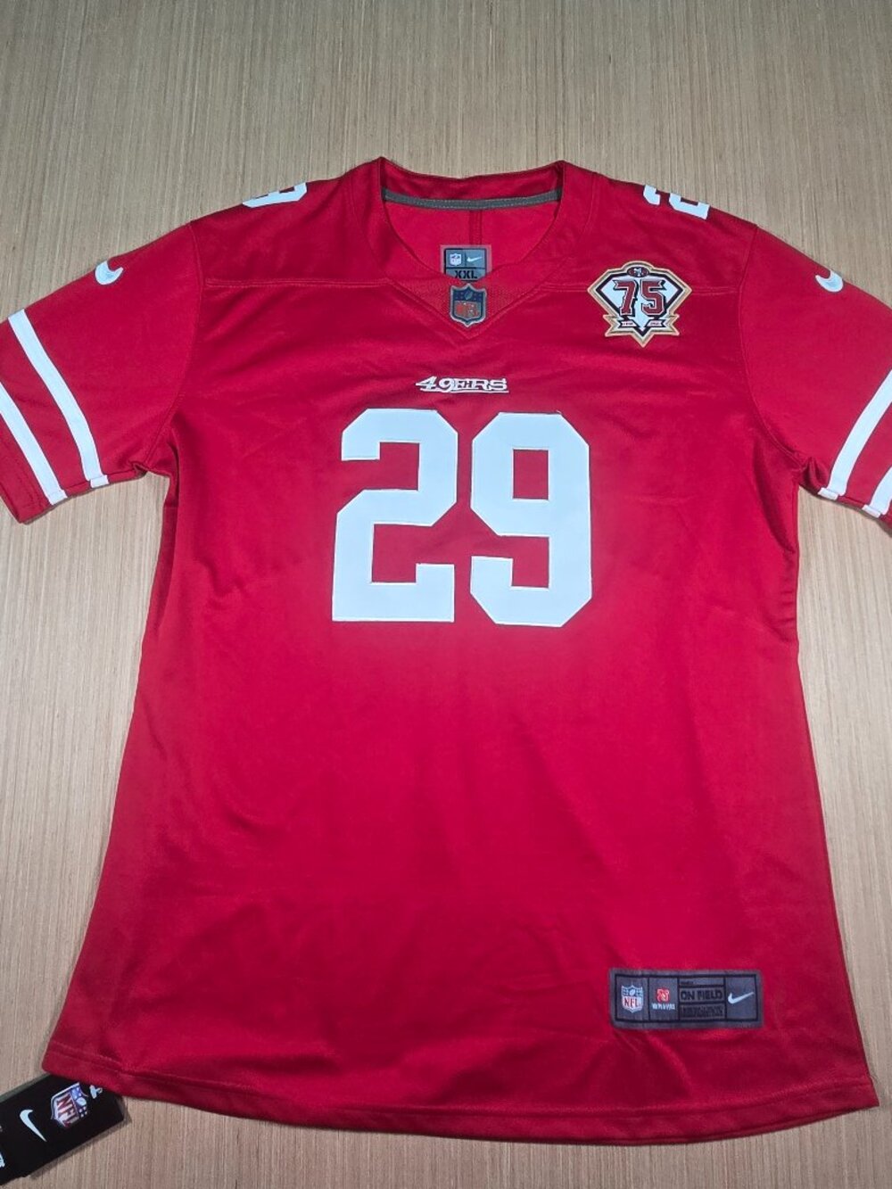 Nike On Field San Francisco 49ers Talanoa Hufanga #29 Jersey Men’s XXL Red NFL